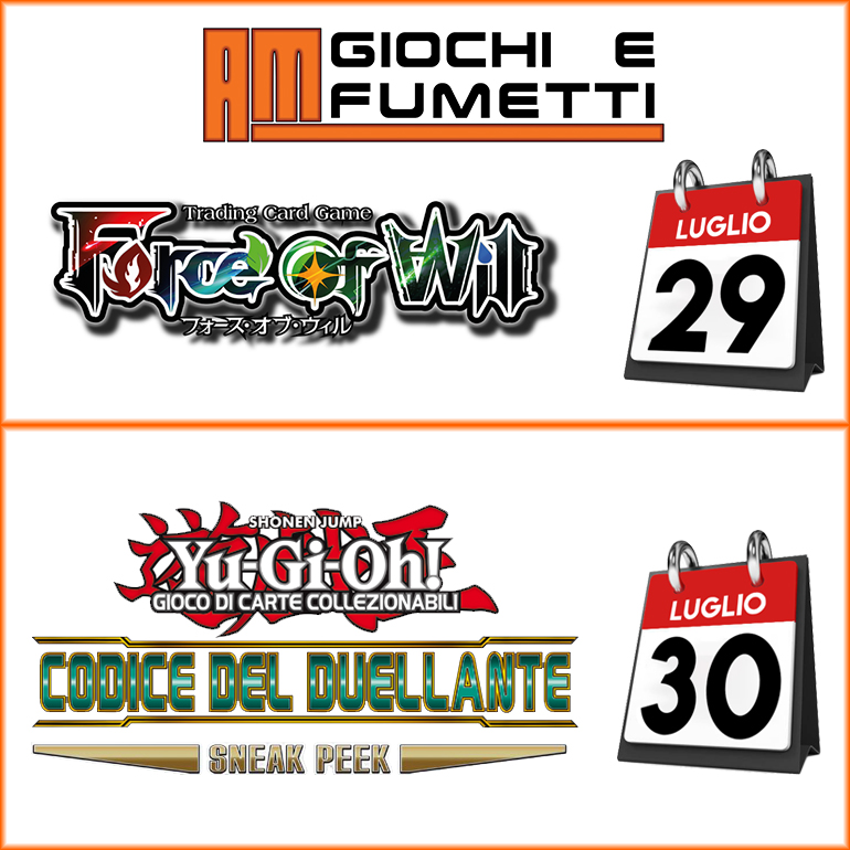 Iscriviti ai tornei di Yu-gi-oh e Force Of Will